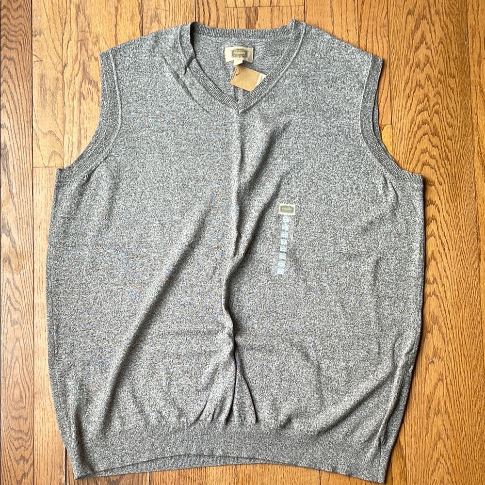 The Foundry Supply Co. Heather Brown Knit Vest